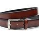 Klassieke riem bruin met print