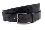 heren jeans riem zwart leer 4 cm