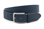 dames jeans riem blauw leer 4 cm