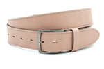 dames jeans riem roze leer 4 cm