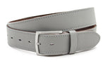dames basic riem grijs leer 4 cm