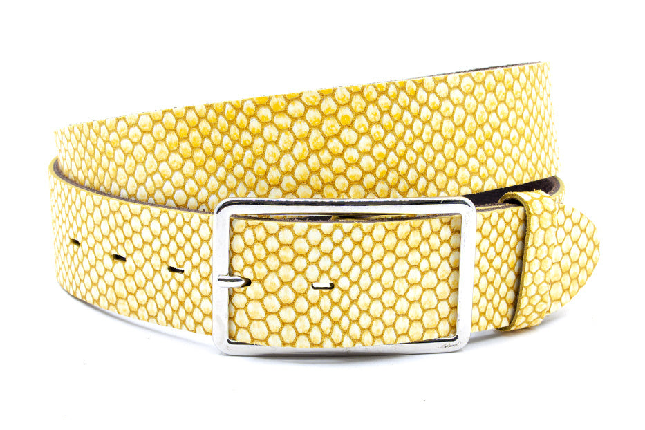 Dames riem  geel