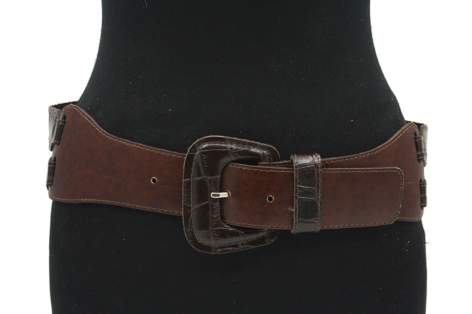 Dames afhangriem roodbruin/donkerbruin