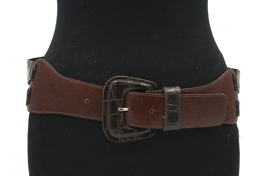 Dames afhangriem roodbruin/donkerbruin