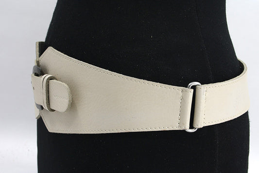 Dames afhangriem beige