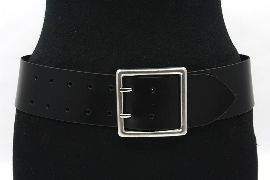 Dames heupriem zwart dubbele doorn