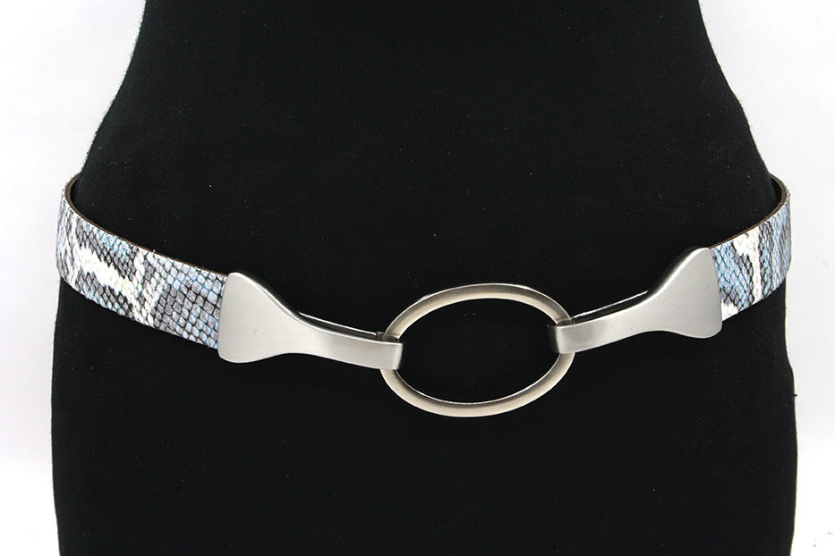 Dames afhangriem blauw pastel