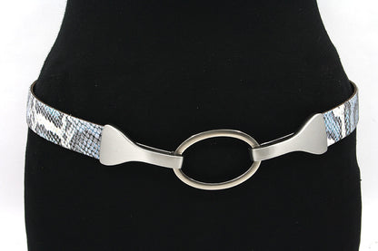 Dames afhangriem blauw pastel