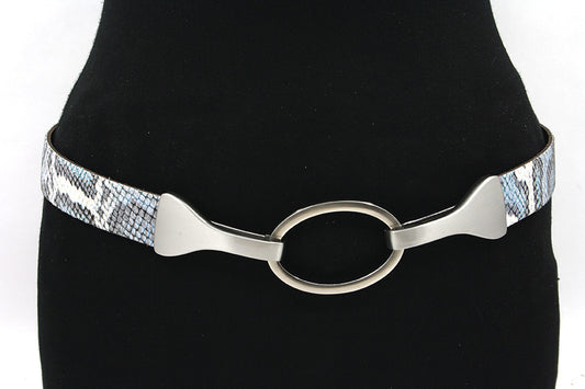 Dames afhangriem blauw pastel