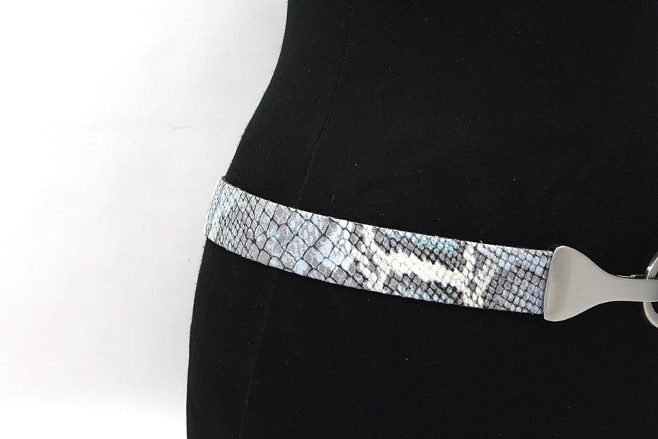 Dames afhangriem blauw pastel