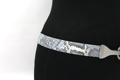 Dames afhangriem blauw pastel