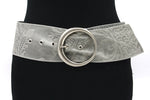 dames taille riem grijs nappa 8 cm