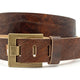 Heren/dames vintage jeans riem cognac