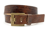 dames jeans riem cognac leer 4 cm